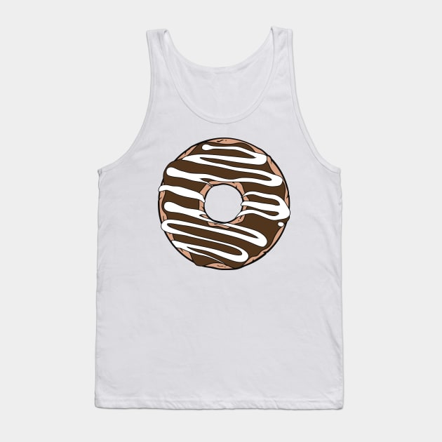 Chocolate Donut, Doughnut, Icing, Frosting, Glaze Tank Top by Jelena Dunčević